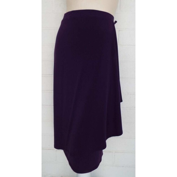 Carol Wior Medium Purple Sarong Wrap Style Cover-up Skirt Vintage - Picture 1 of 4